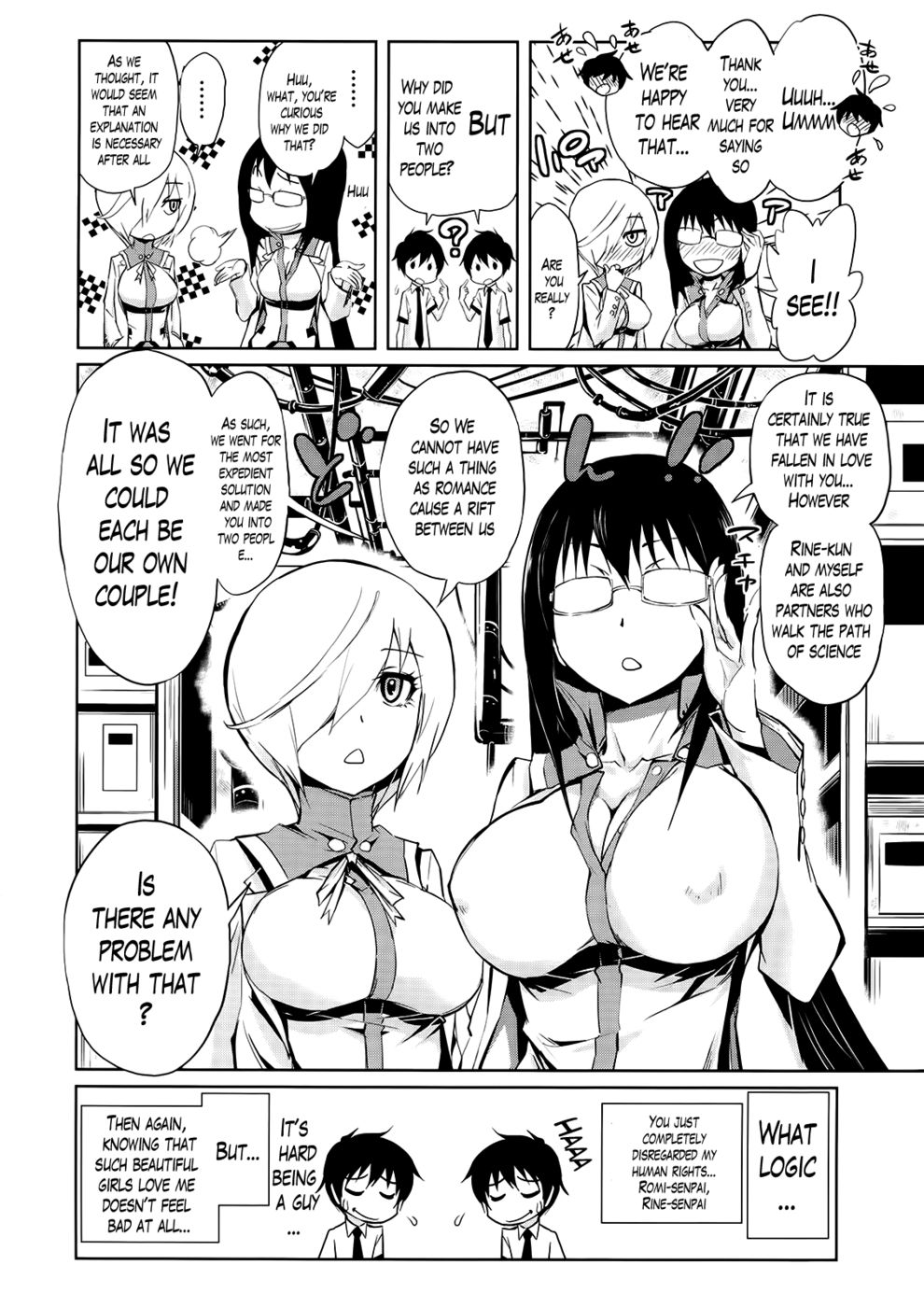 Hentai Manga Comic-Harem Butai wa Boku wo Shaburi Tsukusu-Chapter 7-4